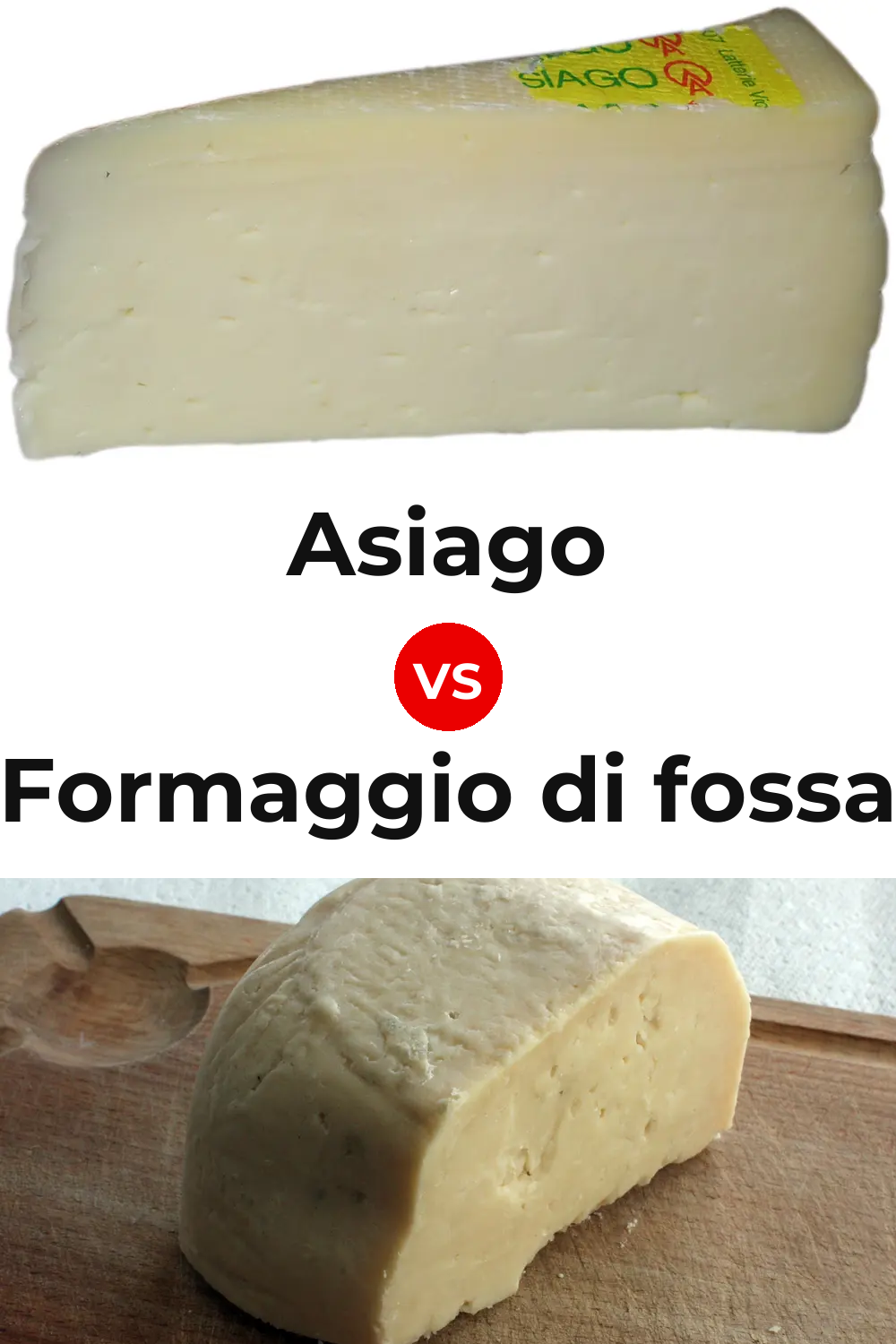Asiago Cheese vs Formaggio di fossa Cheese Pinterest comparison