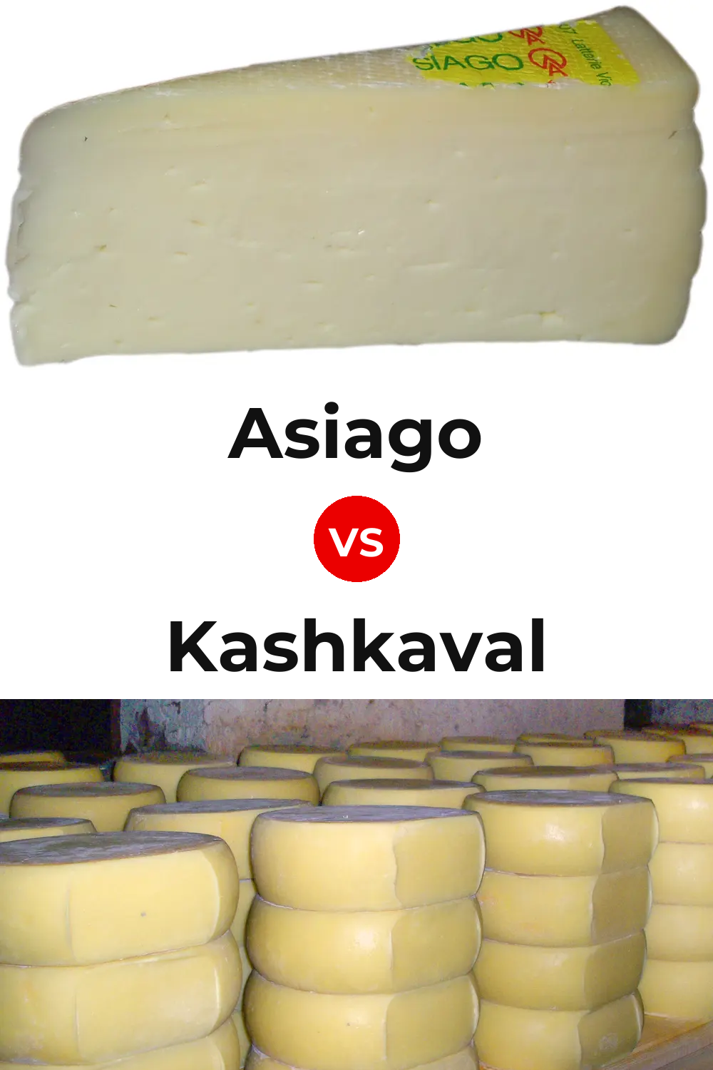 Asiago Cheese vs Kashkaval Cheese Pinterest comparison