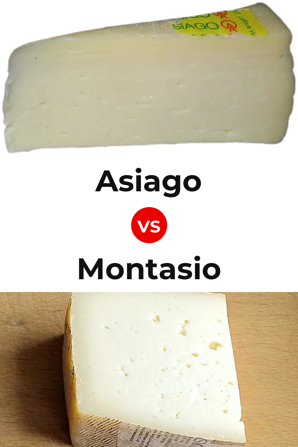 Asiago Cheese vs Montasio Cheese Pinterest comparison