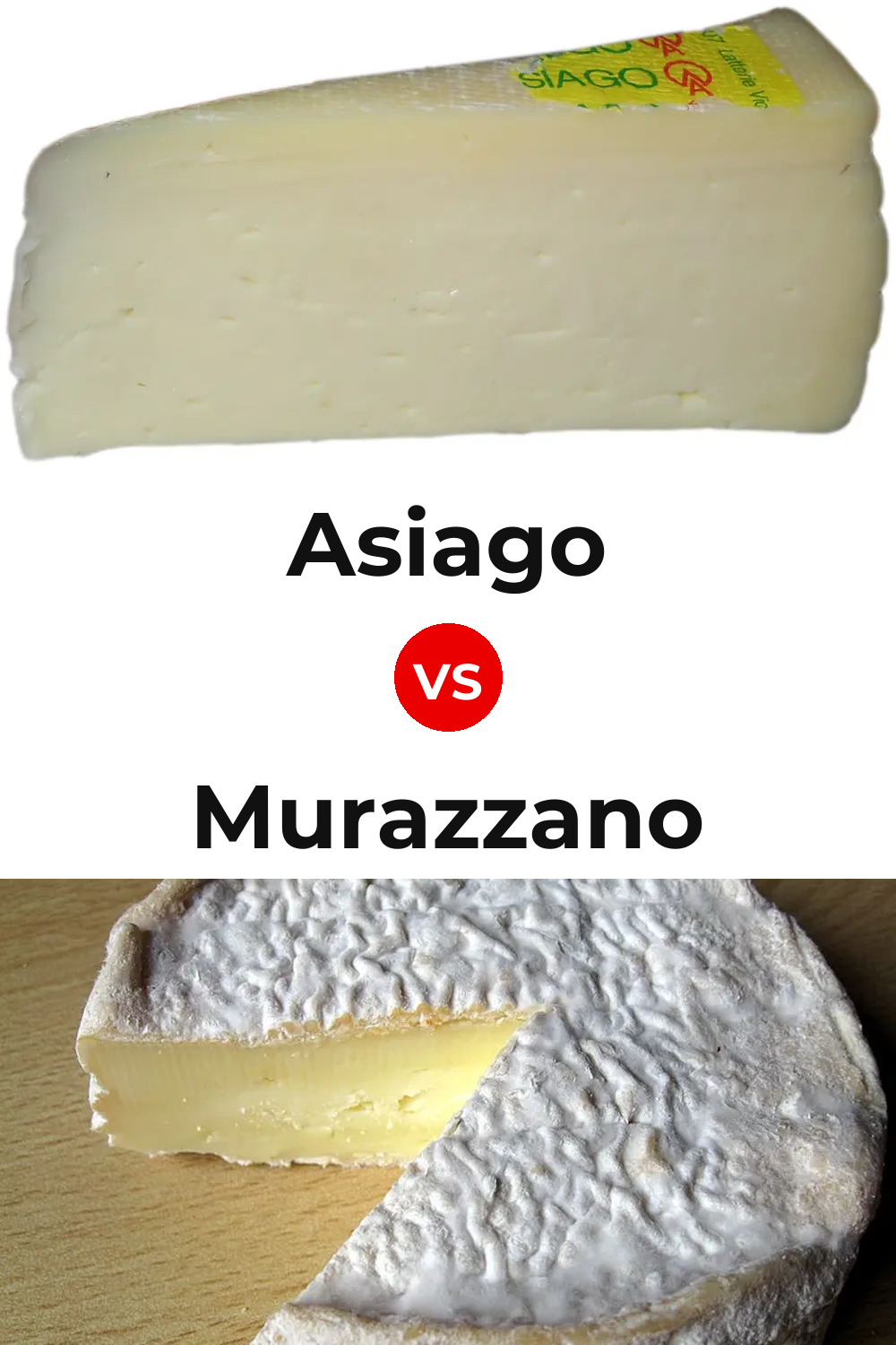 Asiago Cheese vs Murazzano Cheese Pinterest comparison