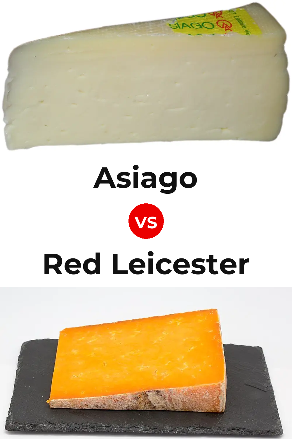 Asiago Cheese vs Red Leicester Cheese Pinterest comparison