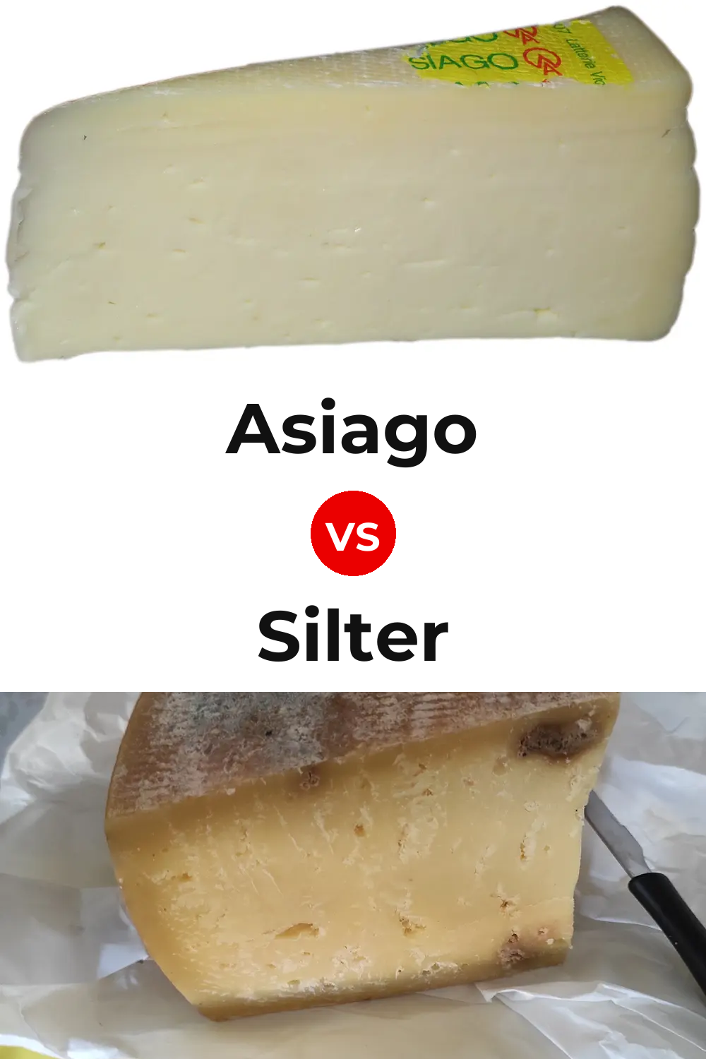 Asiago Cheese vs Silter Cheese Pinterest comparison