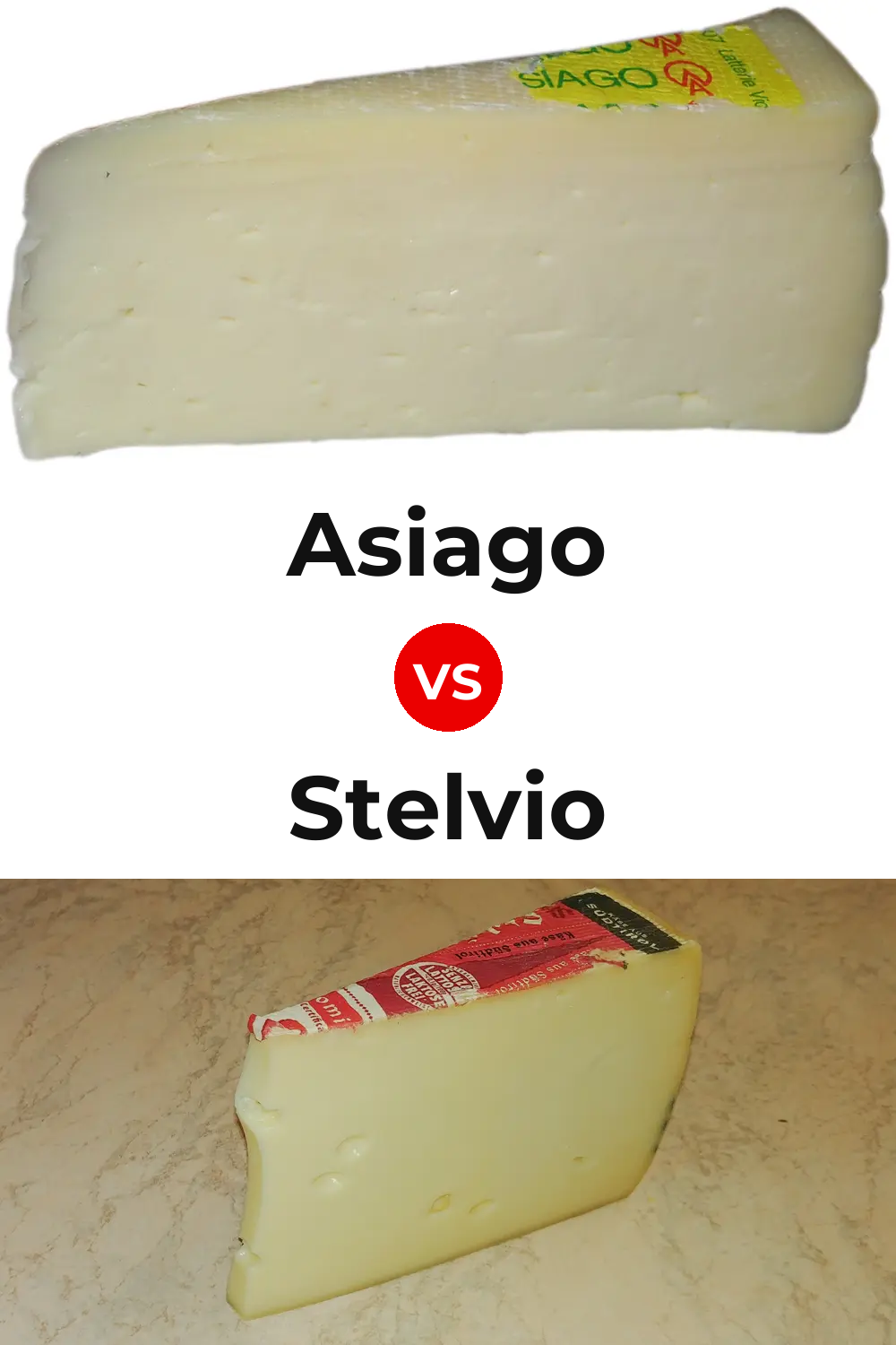 Asiago Cheese vs Stelvio Cheese Pinterest comparison
