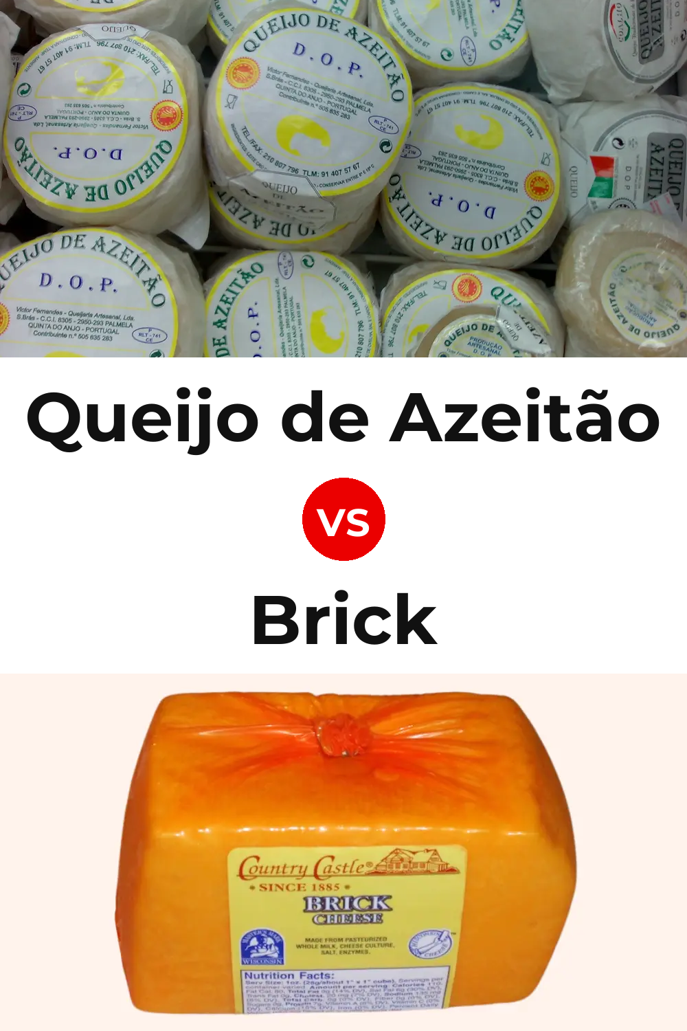 Queijo de Azeitão vs Brick Cheese Pinterest comparison