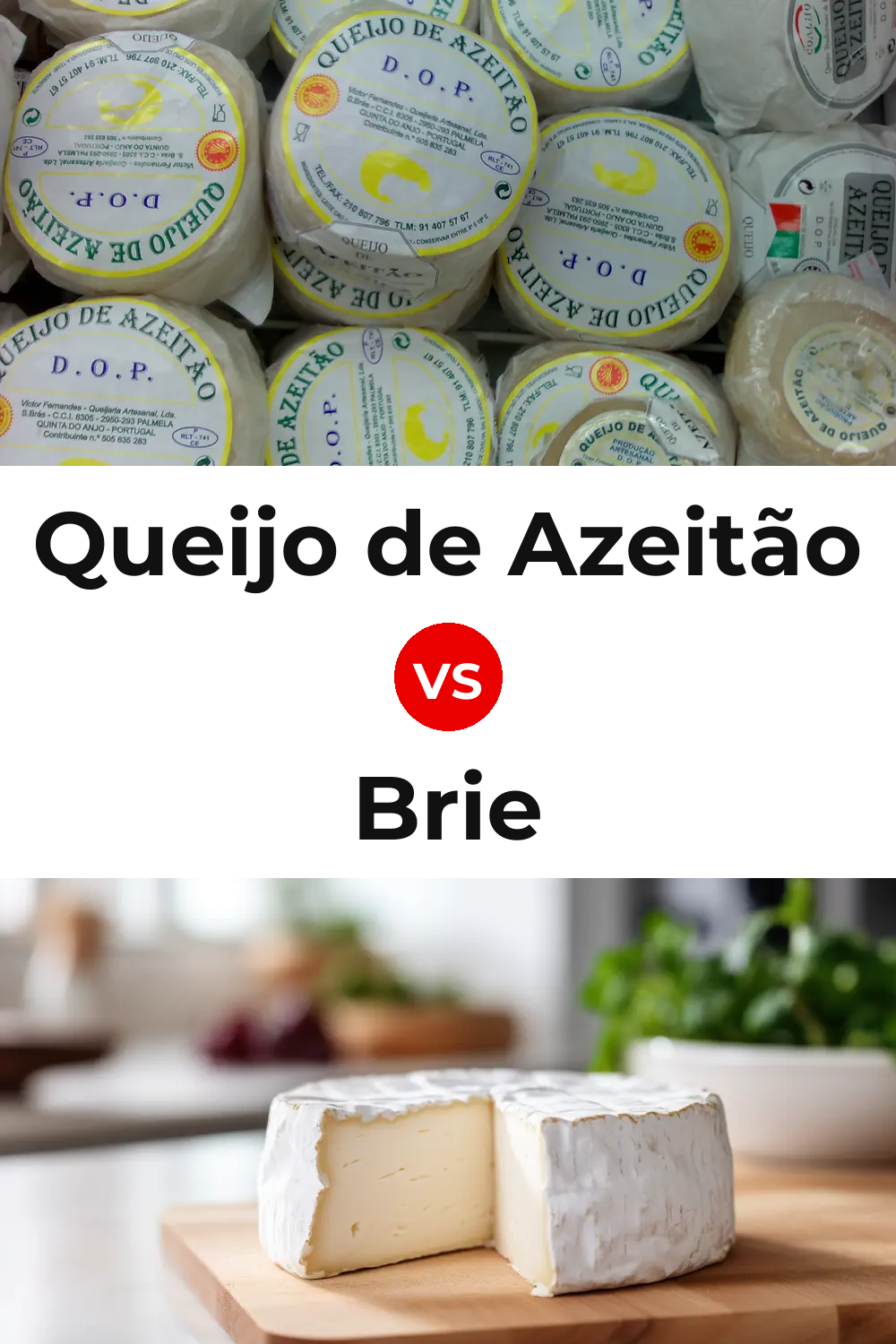 Queijo de Azeitão vs Brie Cheese Pinterest comparison
