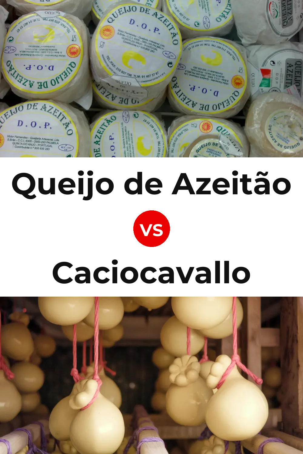 Queijo de Azeitão vs Caciocavallo Cheese Pinterest comparison