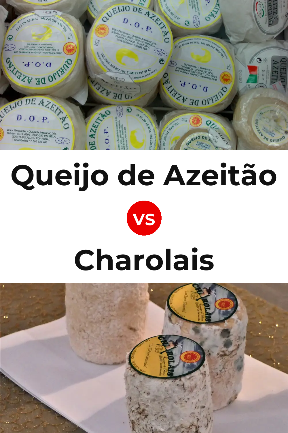 Queijo de Azeitão vs Charolais Cheese Pinterest comparison