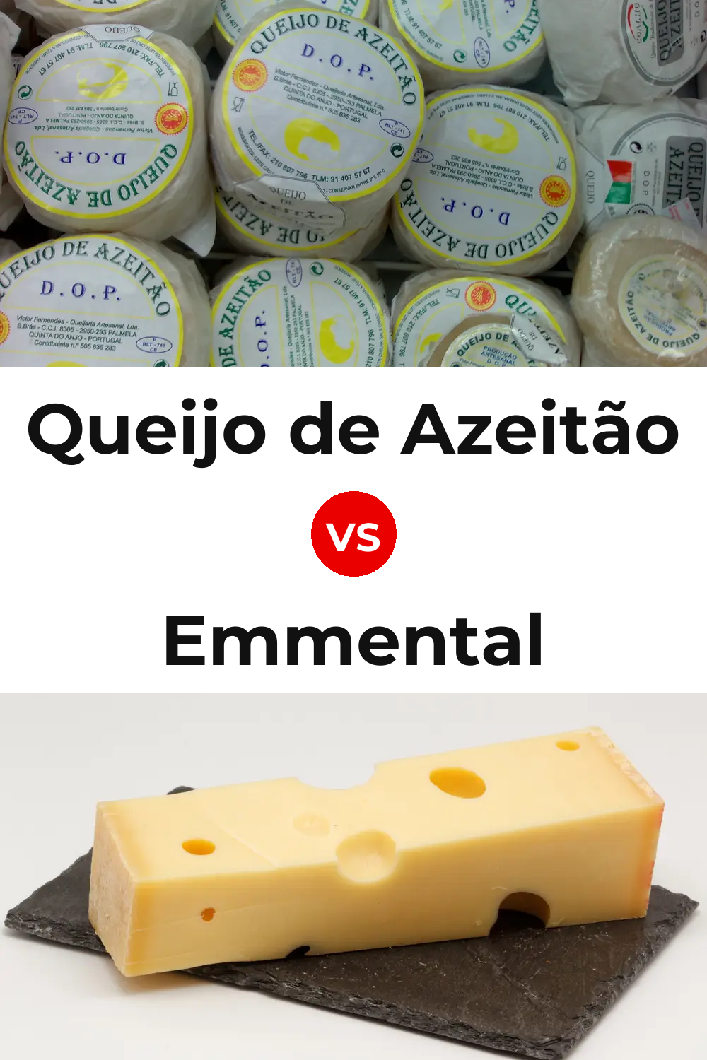 Queijo de Azeitão vs Emmental Cheese Pinterest comparison