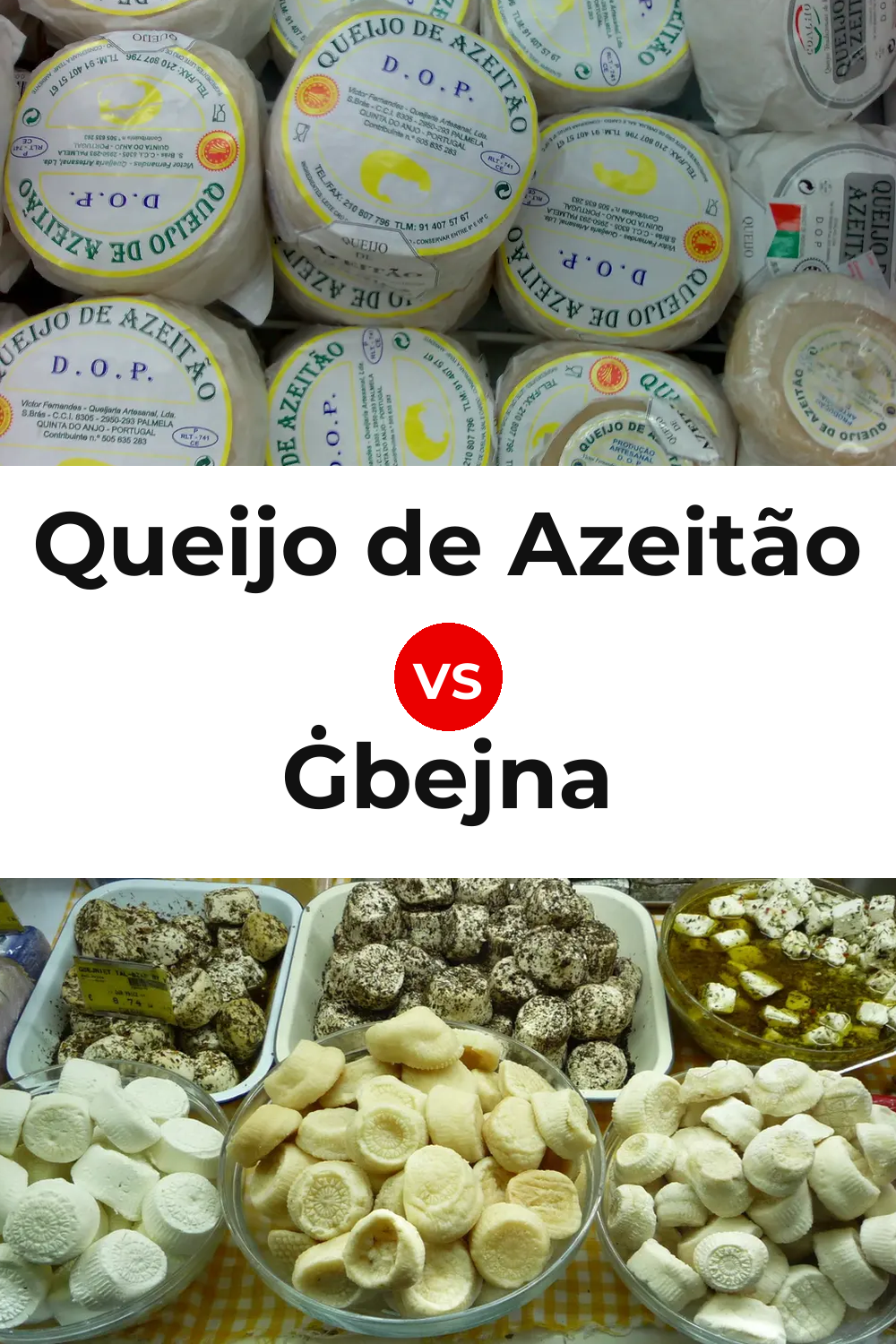 Queijo de Azeitão vs Ġbejna Cheese Pinterest comparison