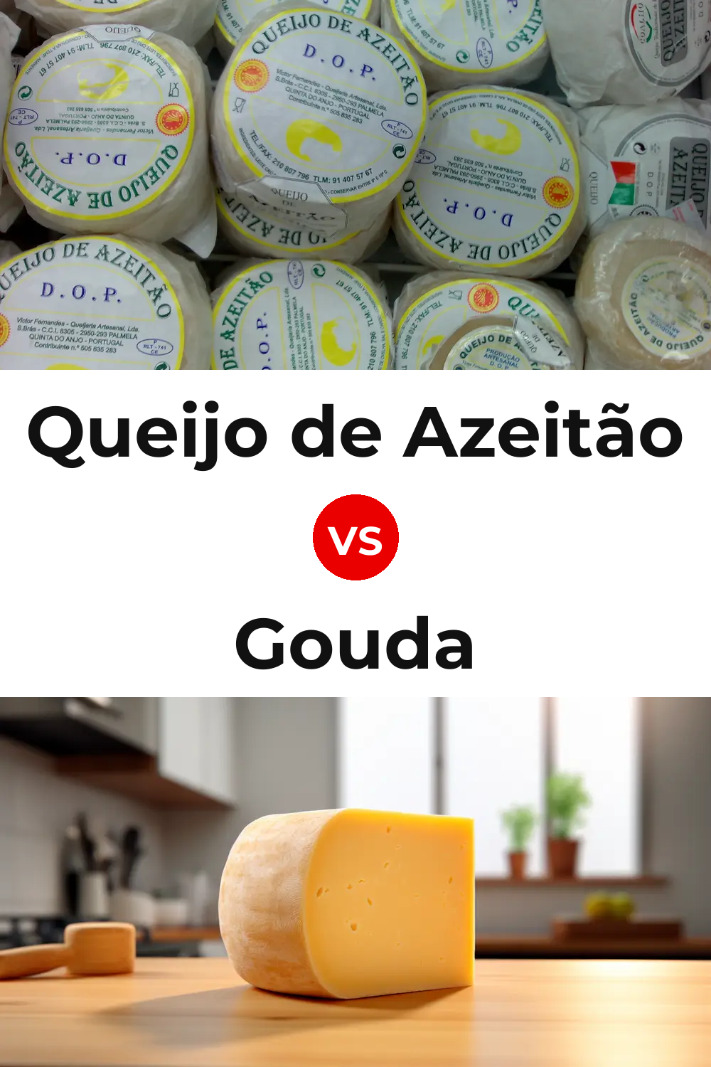 Queijo de Azeitão vs Gouda Cheese Pinterest comparison