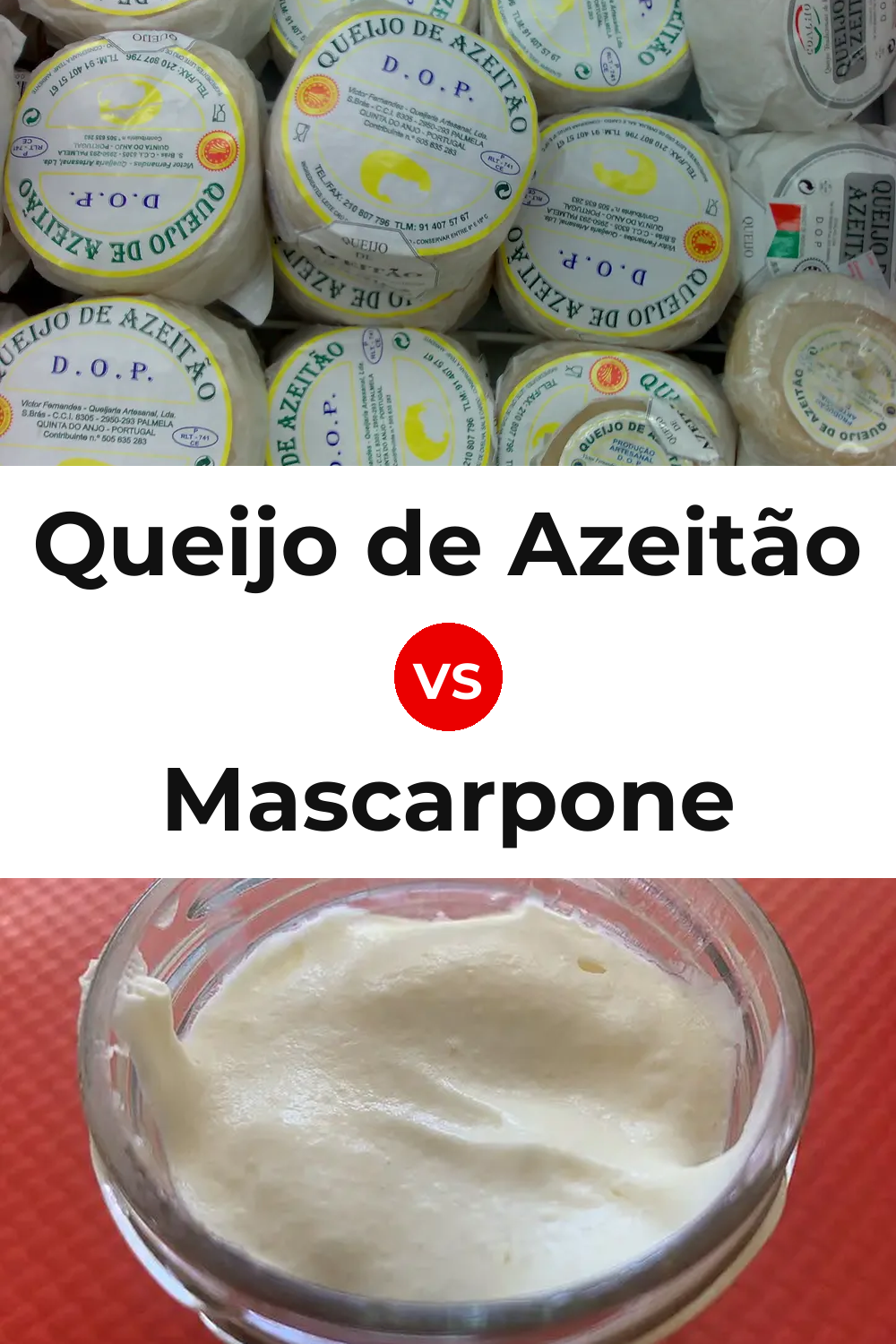 Queijo de Azeitão vs Mascarpone Cheese Pinterest comparison