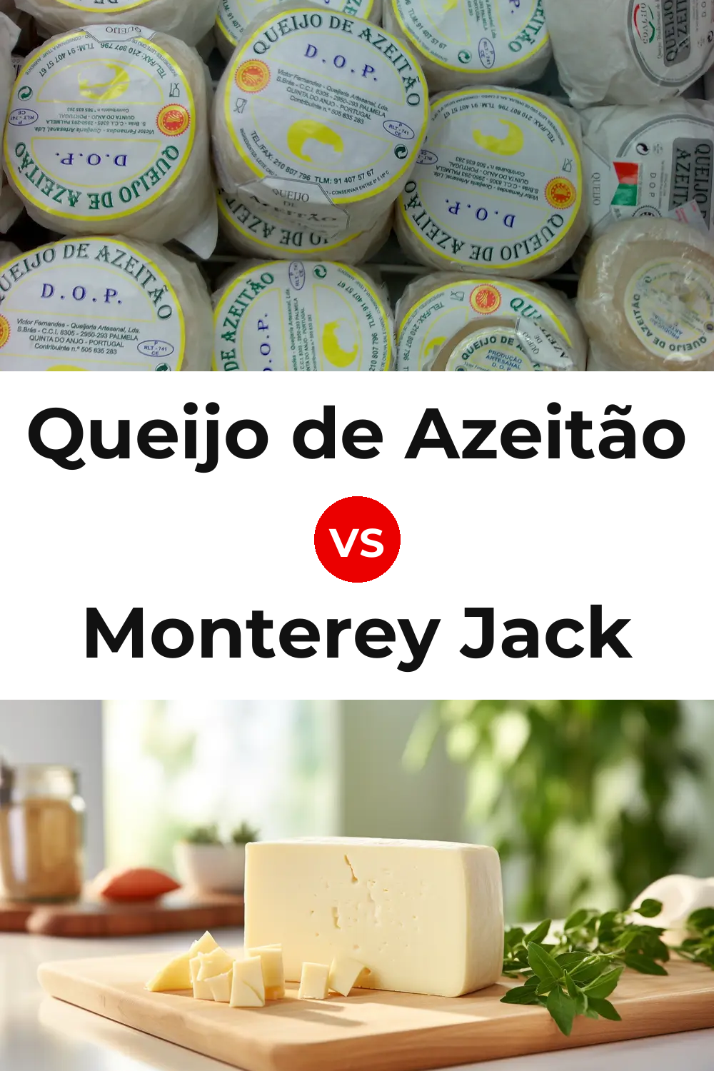 Queijo de Azeitão vs Monterey Jack Cheese Pinterest comparison