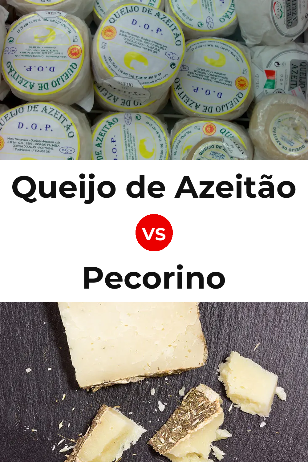 Queijo de Azeitão vs Pecorino Cheese Pinterest comparison