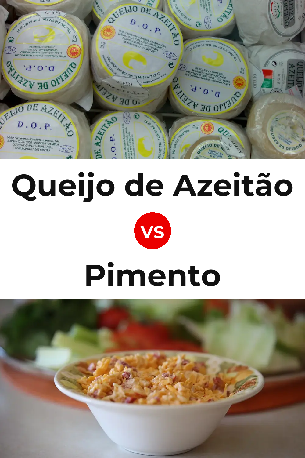 Queijo de Azeitão vs Pimento Cheese Pinterest comparison