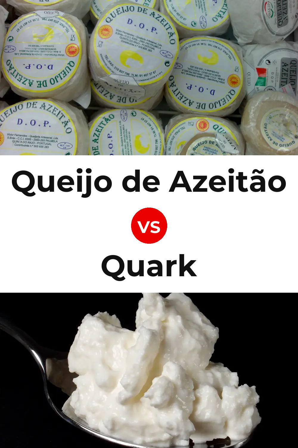 Queijo de Azeitão vs Quark Cheese Pinterest comparison