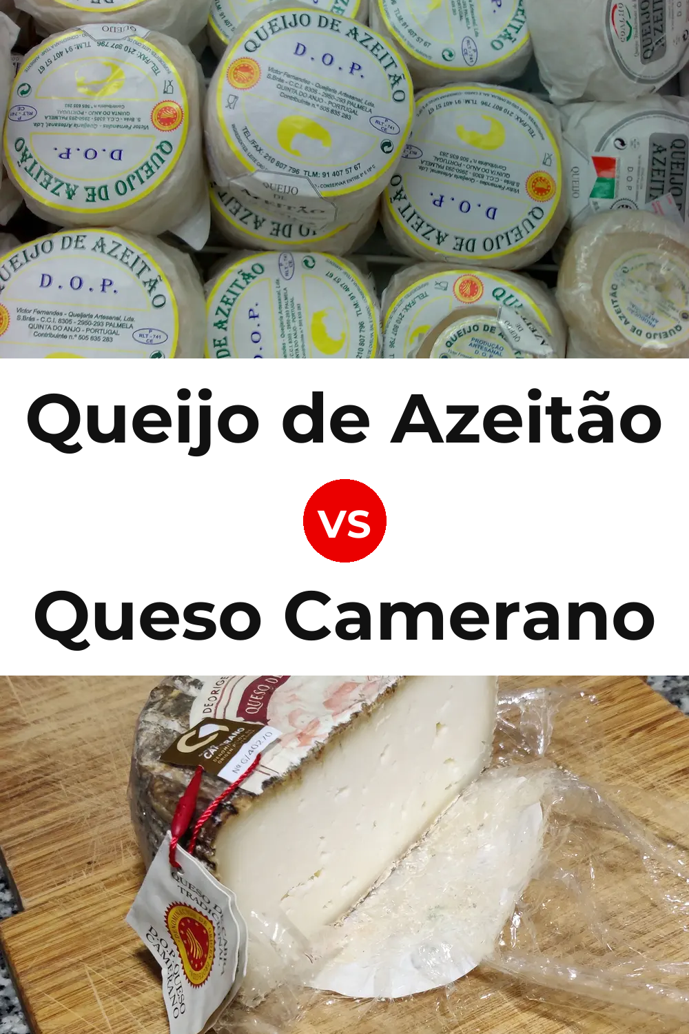 Queijo de Azeitão vs Queso Camerano Pinterest comparison