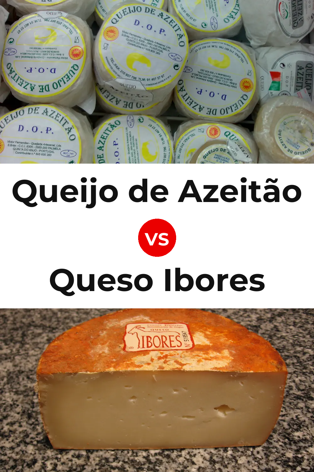 Queijo de Azeitão vs Queso Ibores Pinterest comparison
