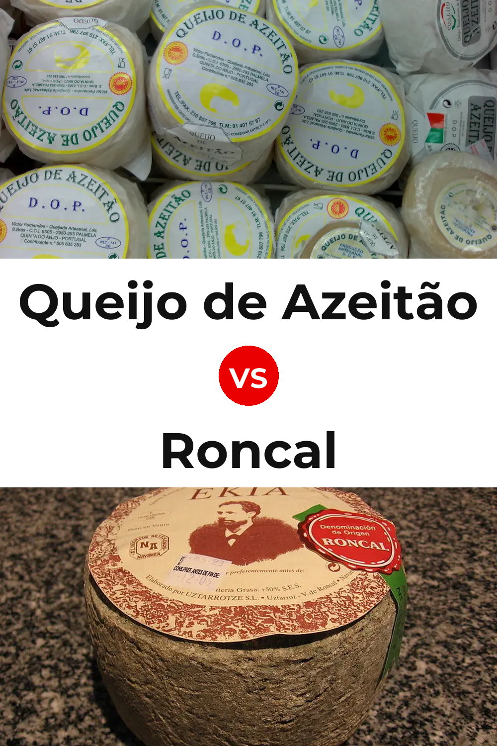 Queijo de Azeitão vs Roncal Cheese Pinterest comparison