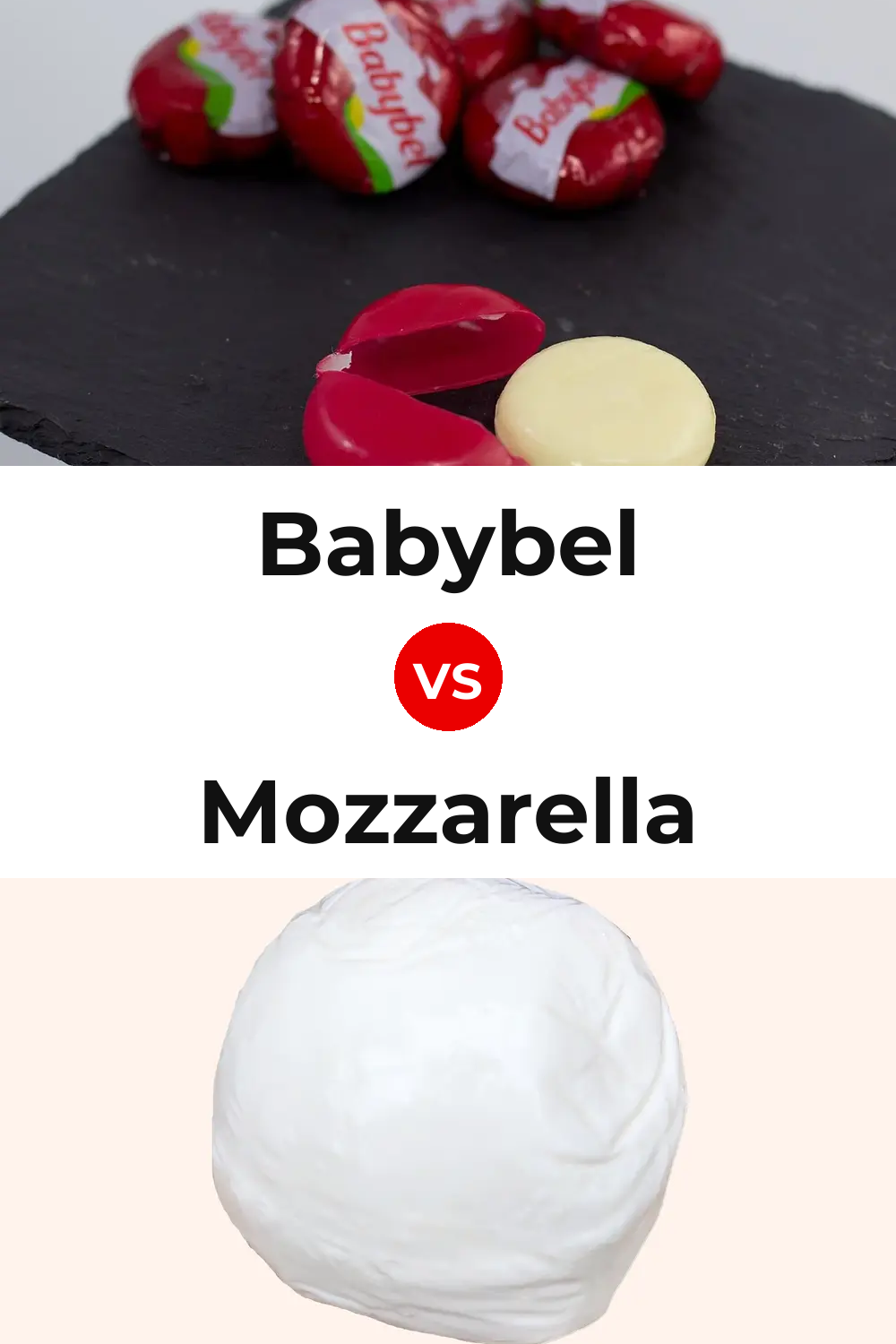 Babybel Cheese vs Mozzarella Cheese Pinterest comparison