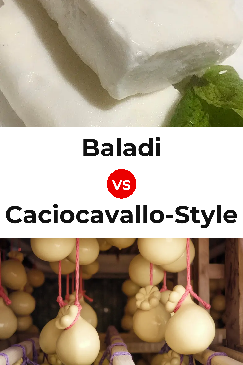 Baladi Cheese vs Caciocavallo-Style Cheese Pinterest comparison