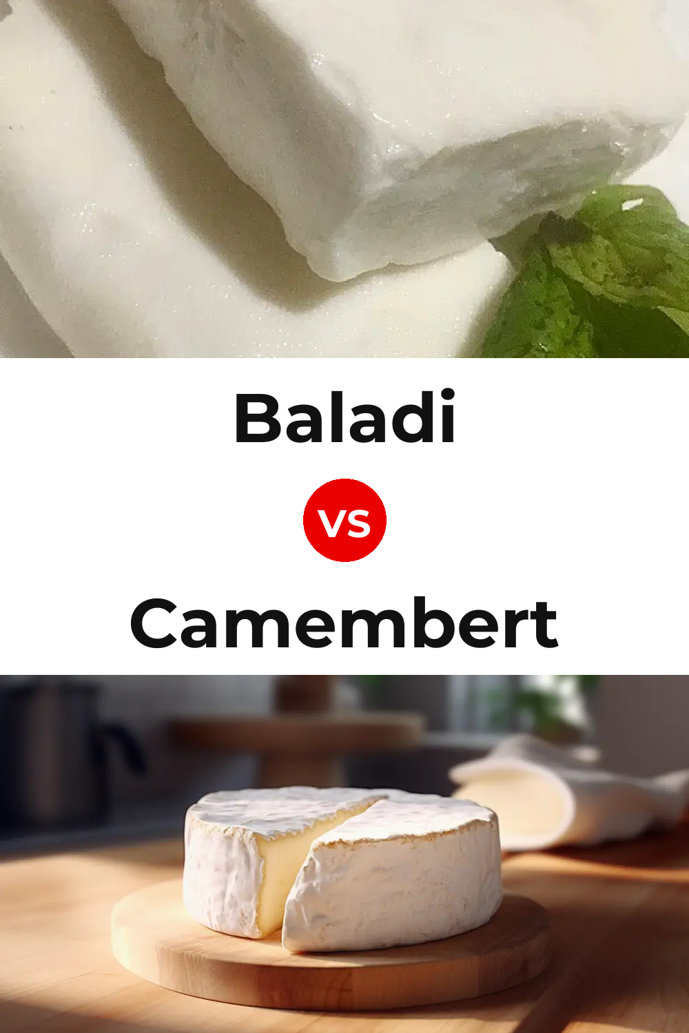 Baladi Cheese vs Camembert Cheese Pinterest comparison