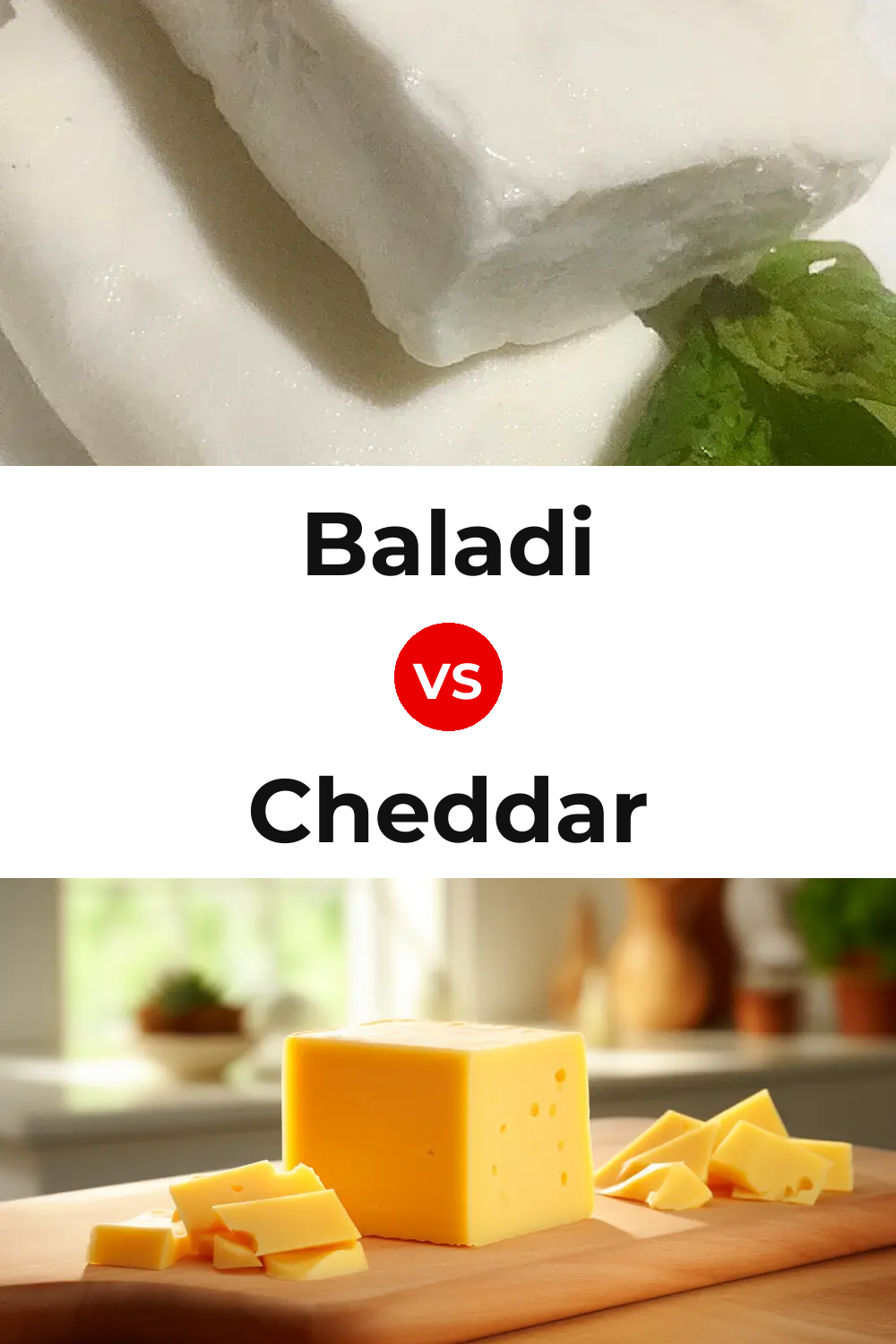 Baladi Cheese vs Cheddar Cheese Pinterest comparison