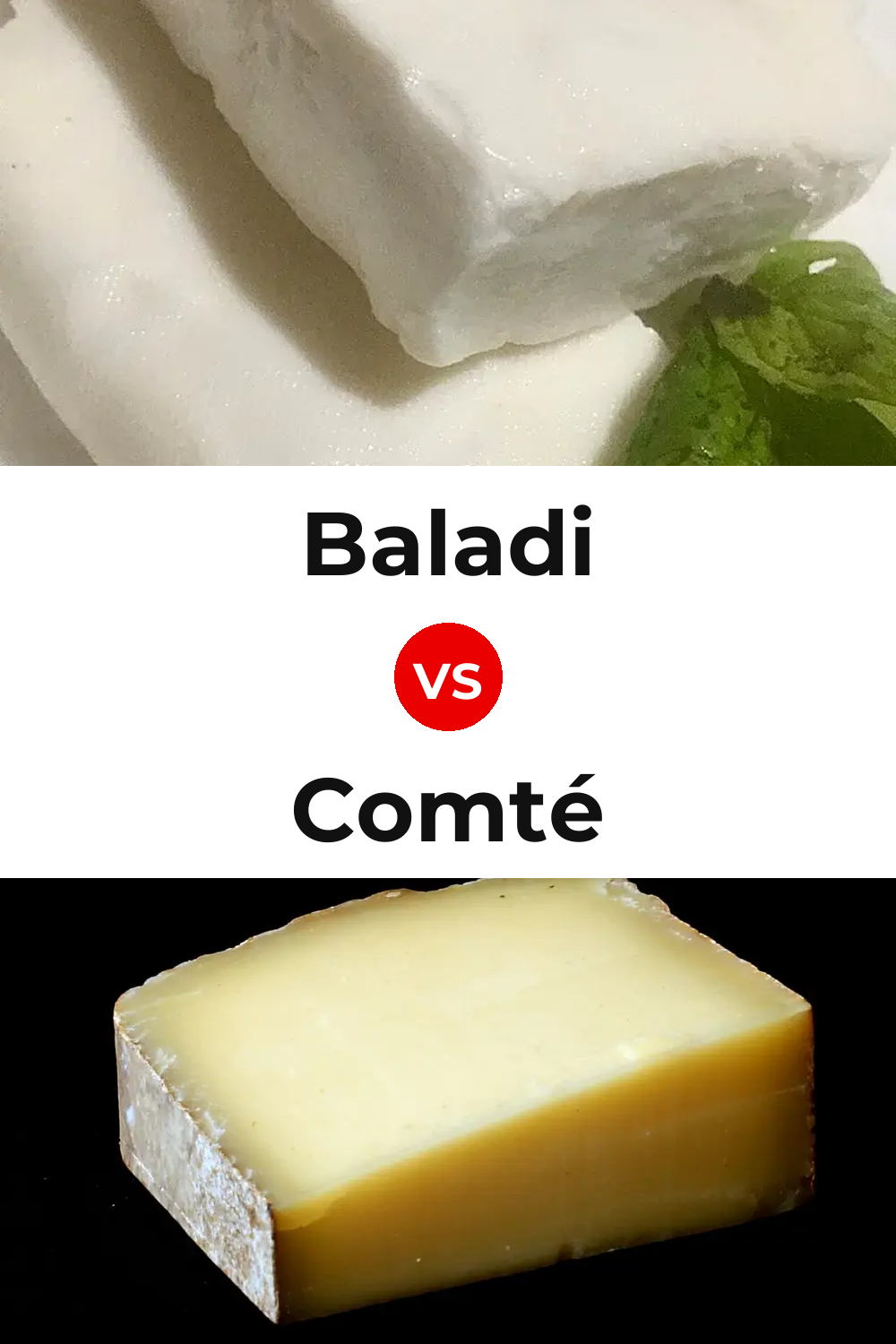 Baladi Cheese vs Comté Cheese Pinterest comparison