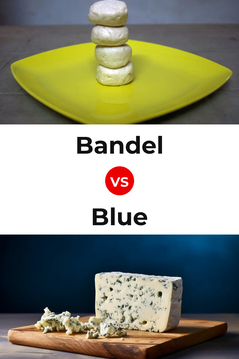 Bandel Cheese vs Blue Cheese Pinterest comparison