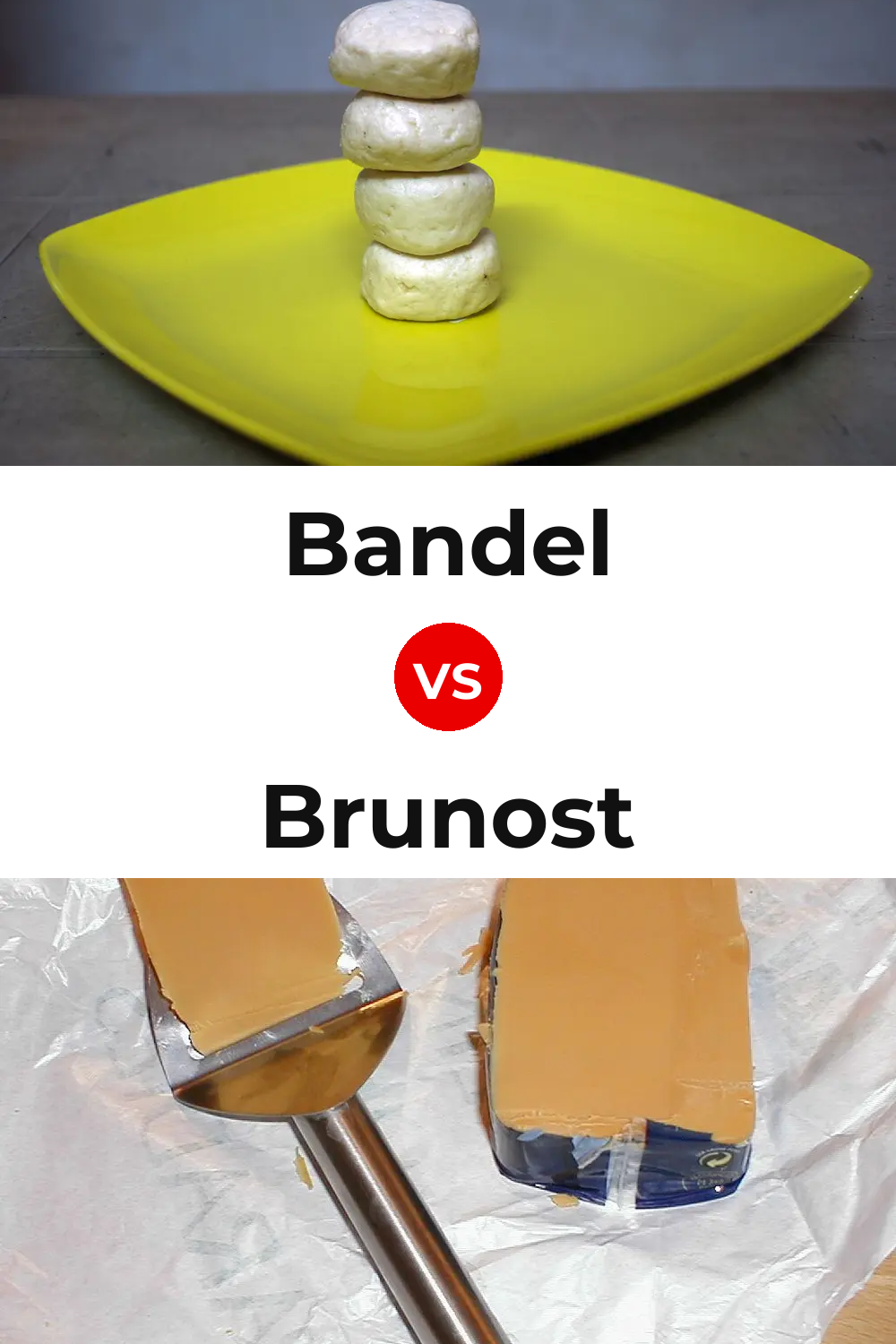 Bandel Cheese vs Brunost Cheese Pinterest comparison
