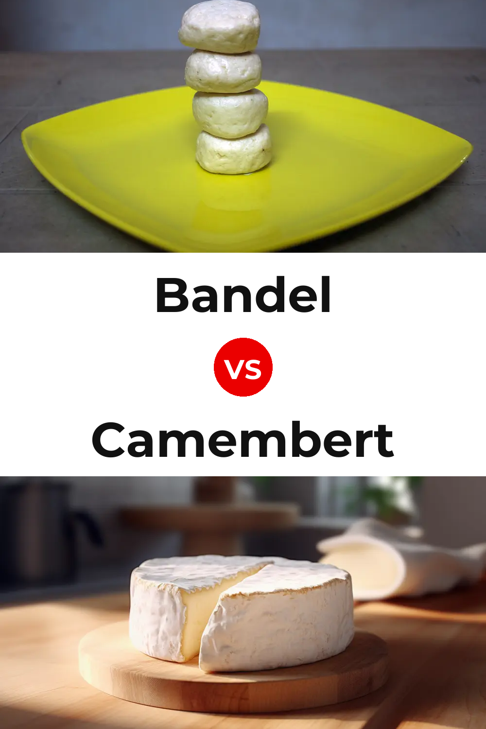 Bandel Cheese vs Camembert Cheese Pinterest comparison