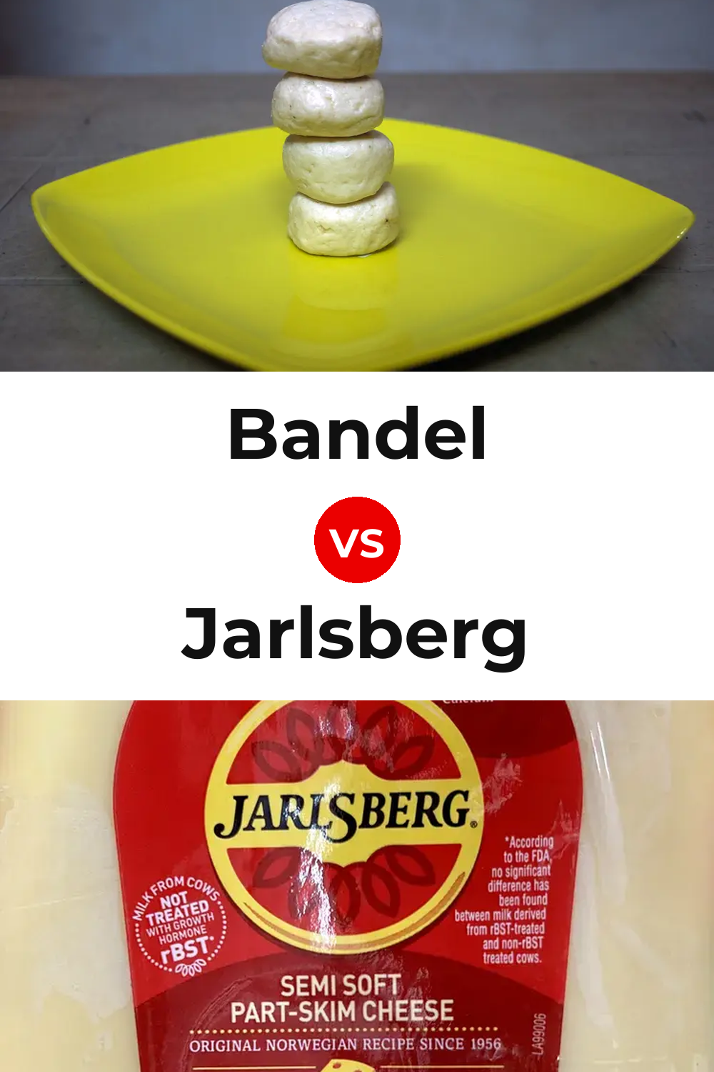 Bandel Cheese vs Jarlsberg Cheese Pinterest comparison