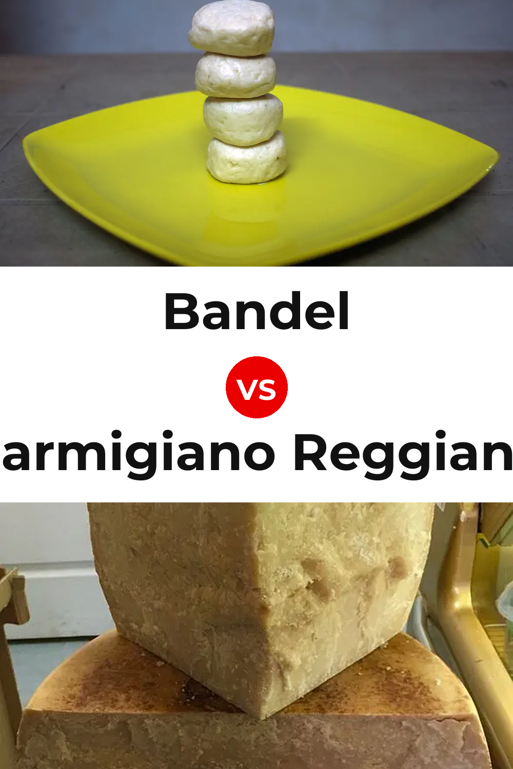 Bandel Cheese vs Parmigiano Reggiano Cheese Pinterest comparison
