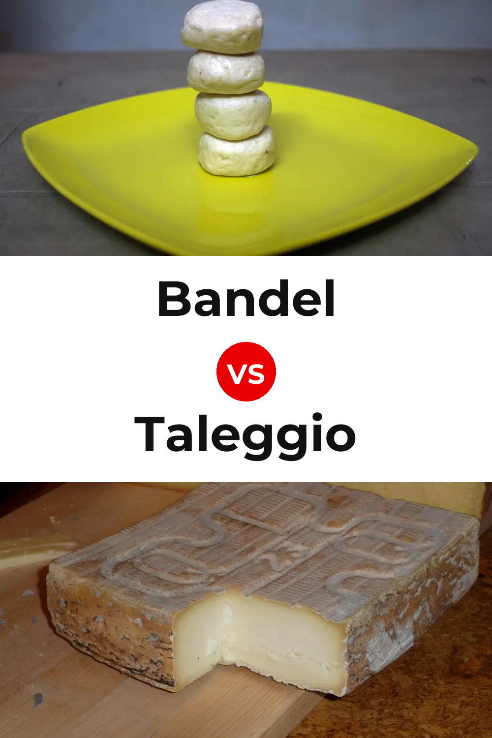 Bandel Cheese vs Taleggio Cheese Pinterest comparison