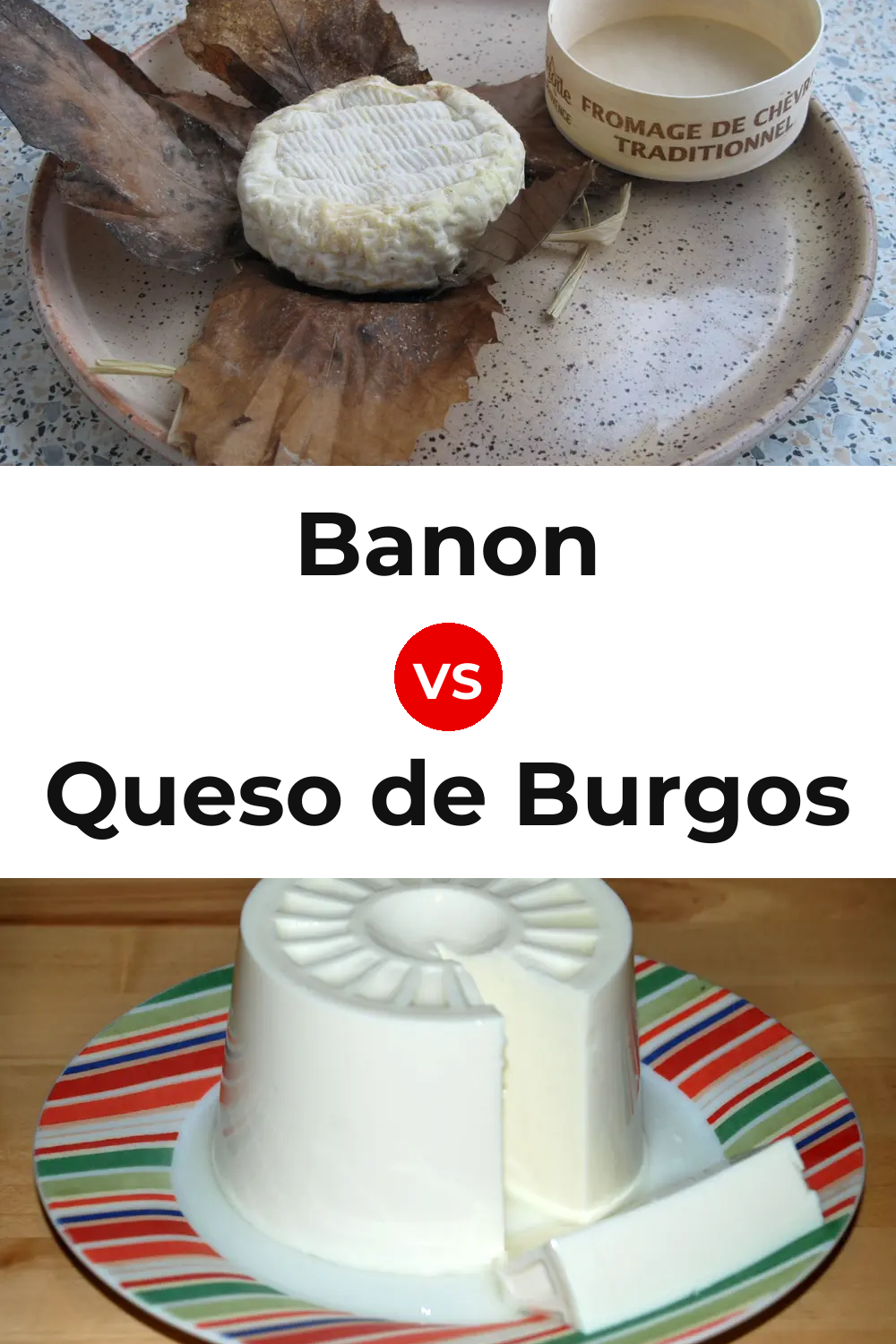 Banon Cheese vs Queso de Burgos Pinterest comparison