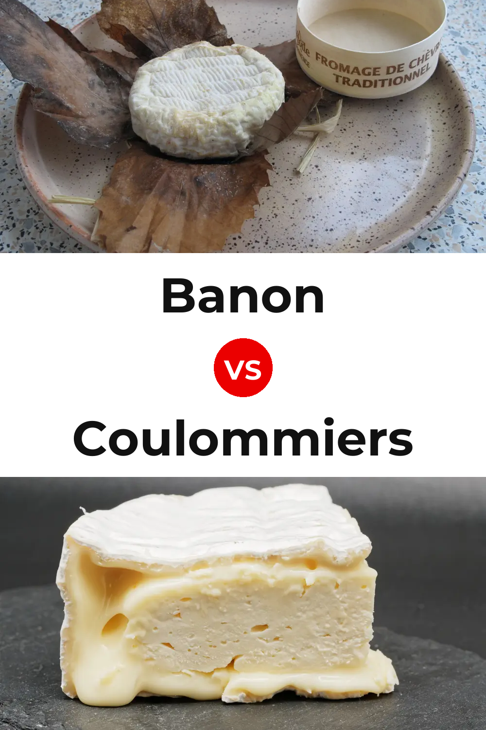 Banon Cheese vs Coulommiers Cheese Pinterest comparison