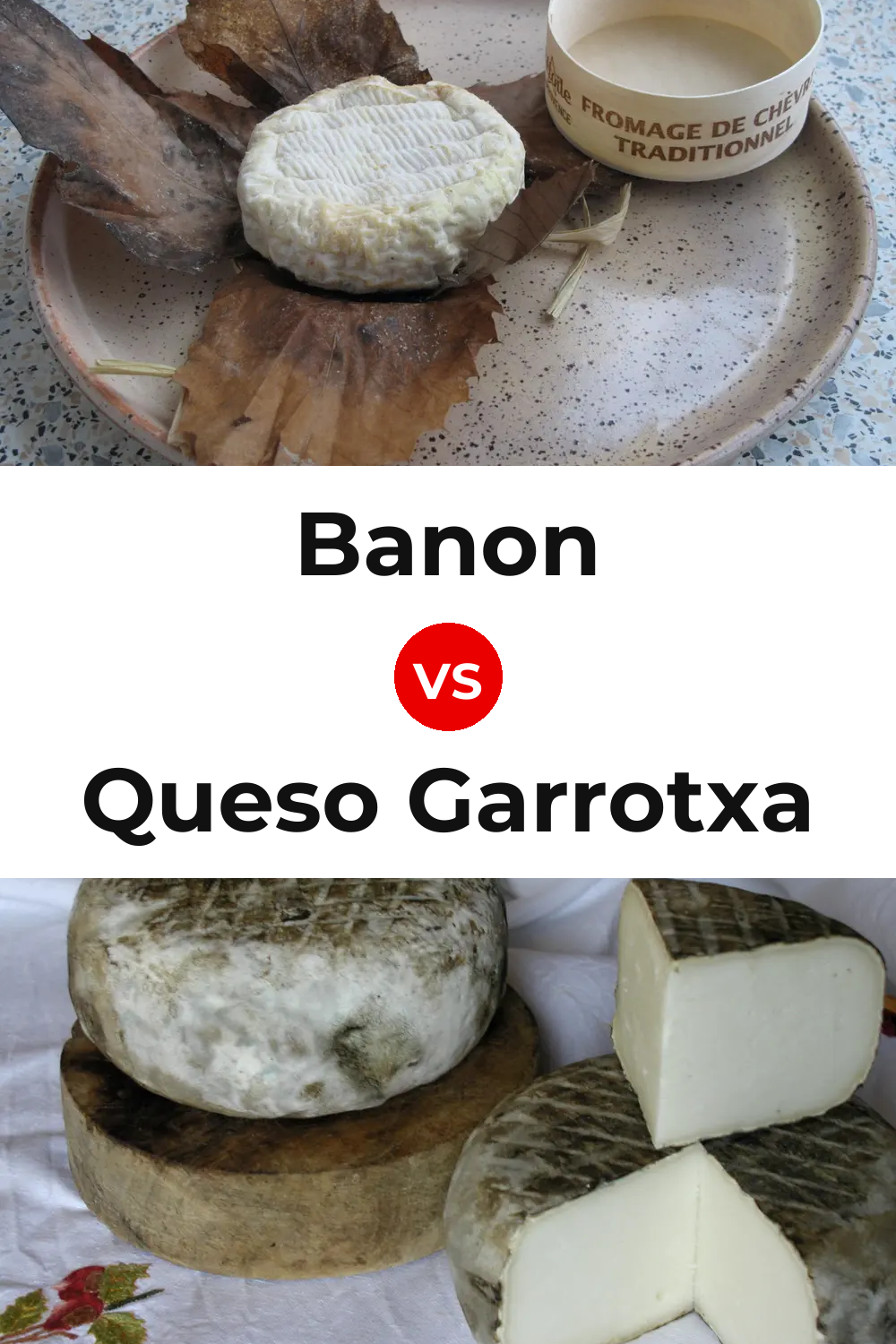 Banon Cheese vs Queso Garrotxa Pinterest comparison