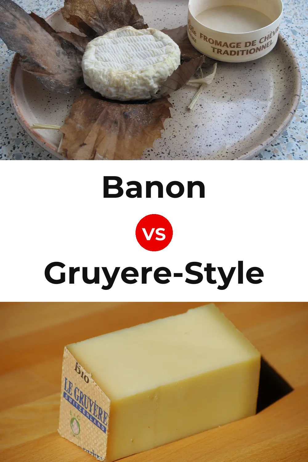 Banon Cheese vs Gruyere-Style Cheese Pinterest comparison
