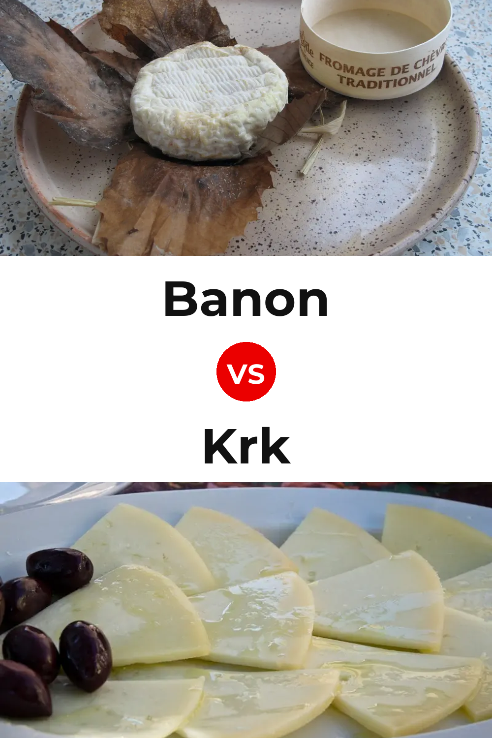 Banon Cheese vs Krk Cheese Pinterest comparison