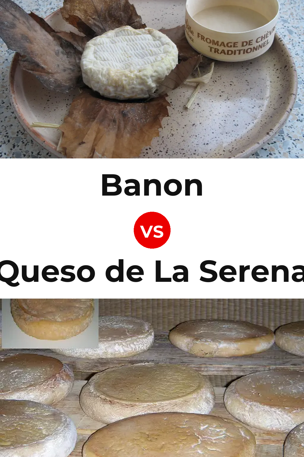 Banon Cheese vs Queso de La Serena Pinterest comparison