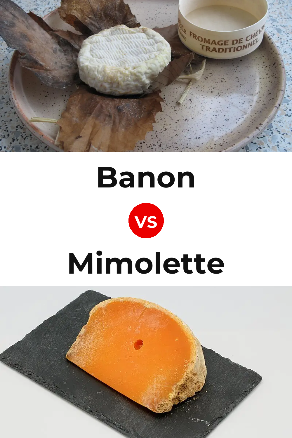 Banon Cheese vs Mimolette Cheese Pinterest comparison