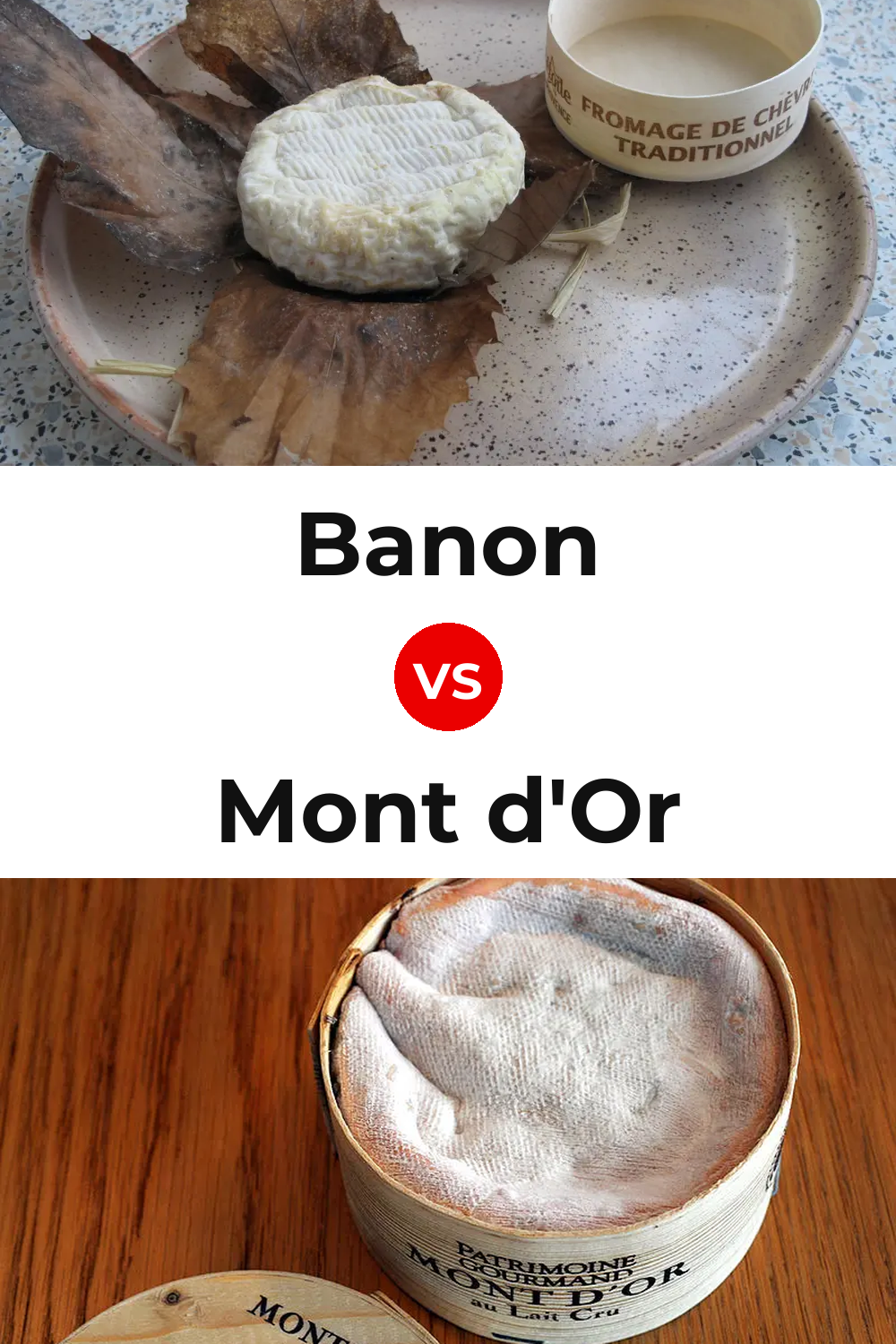 Banon Cheese vs Mont d'Or Cheese Pinterest comparison
