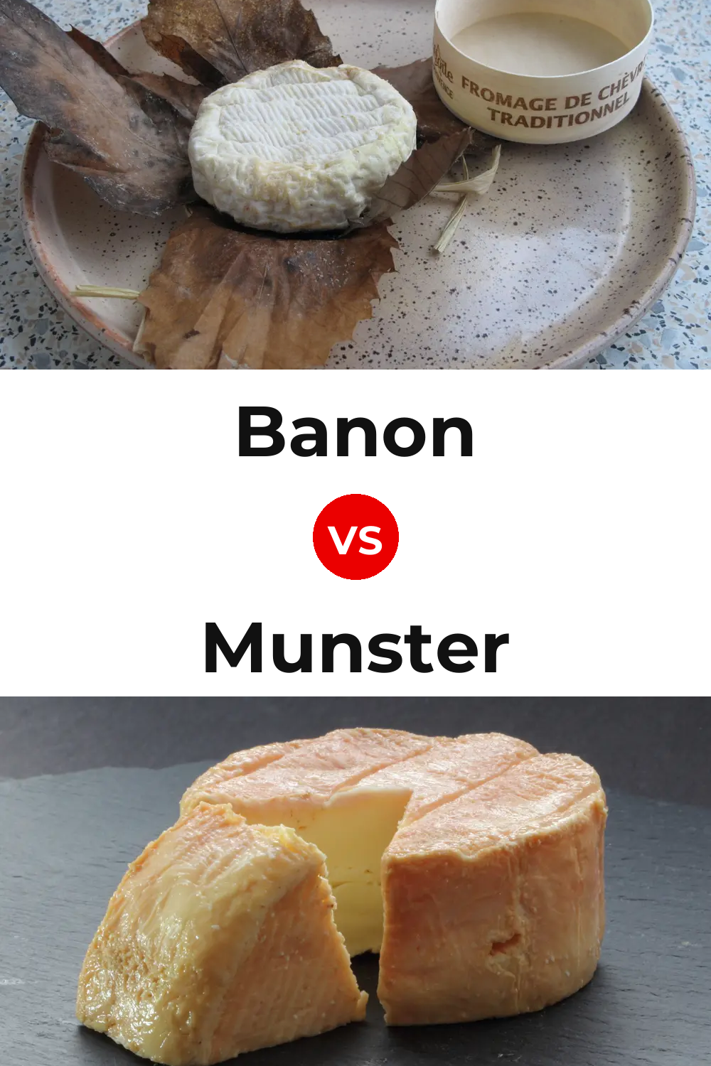Banon Cheese vs Munster Cheese Pinterest comparison