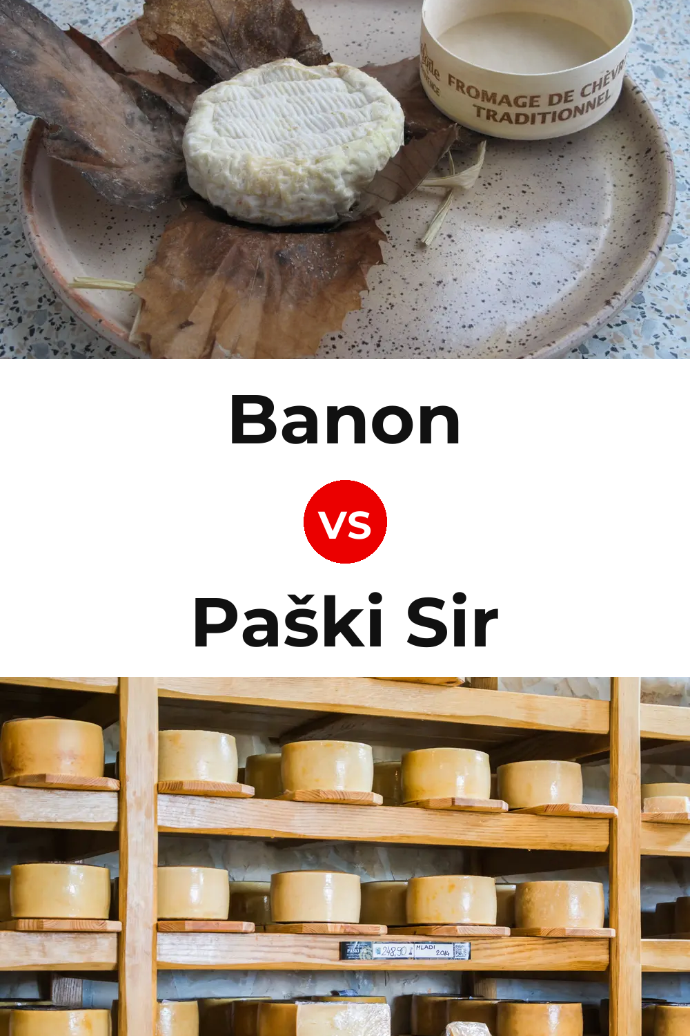 Banon Cheese vs Paški Sir Cheese Pinterest comparison