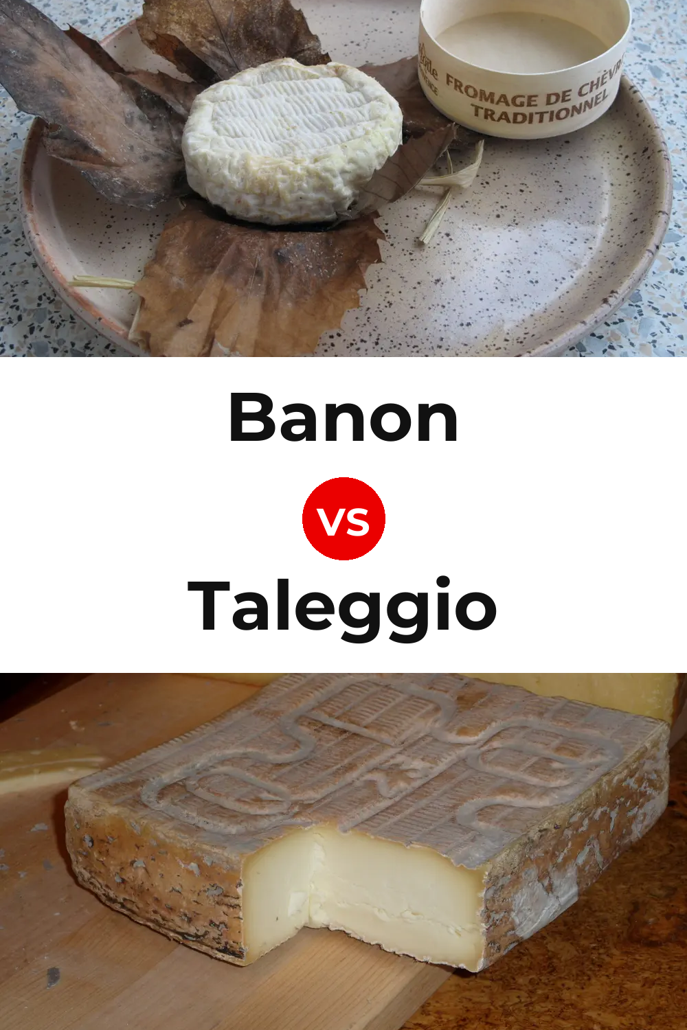 Banon Cheese vs Taleggio Cheese Pinterest comparison