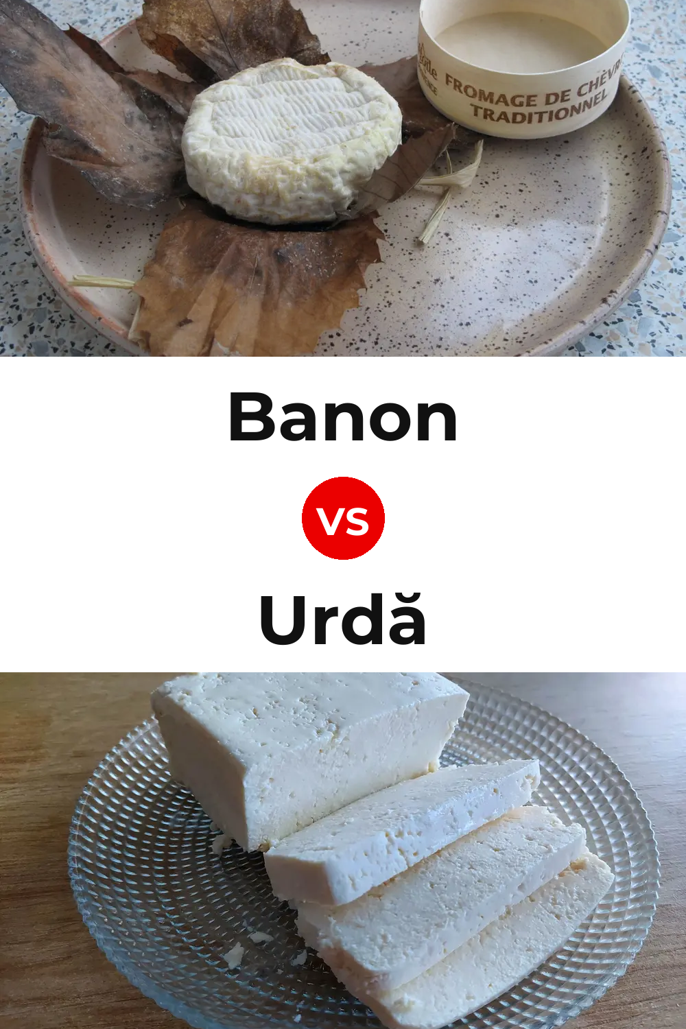Banon Cheese vs Urdă Cheese Pinterest comparison