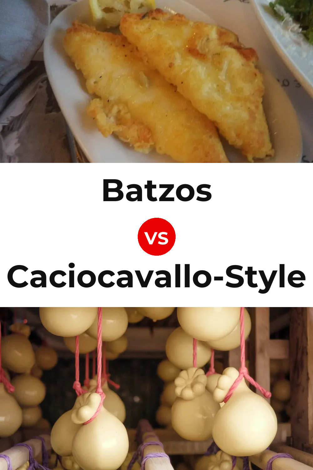 Batzos Cheese vs Caciocavallo-Style Cheese Pinterest comparison