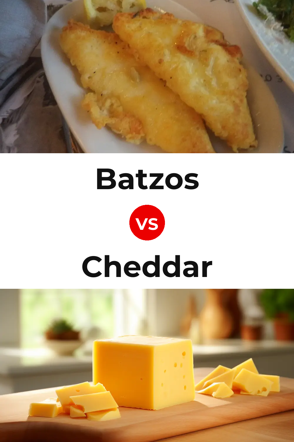 Batzos Cheese vs Cheddar Cheese Pinterest comparison