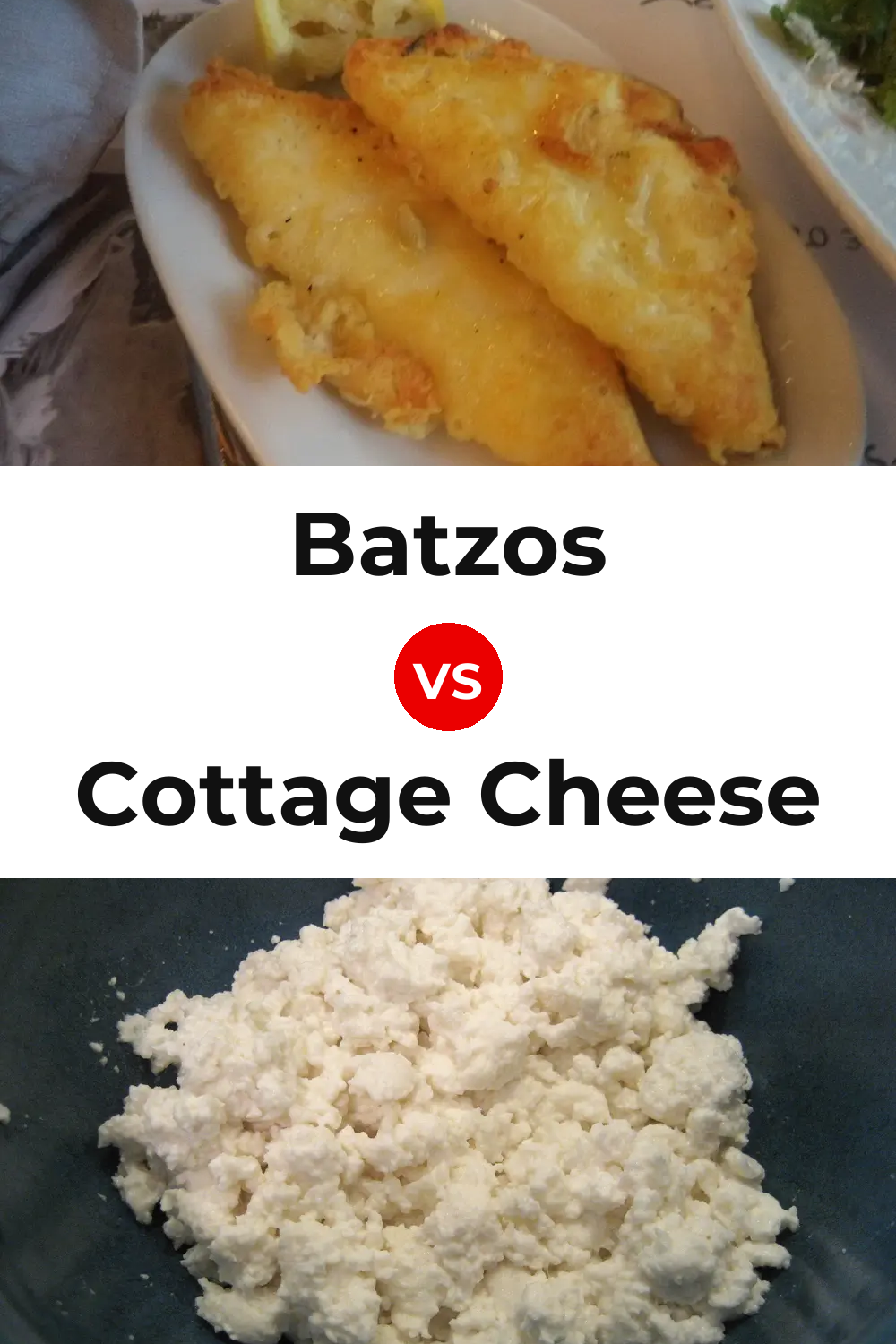 Batzos Cheese vs Cottage Cheese Pinterest comparison