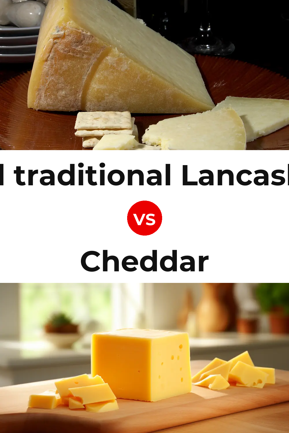 Beacon Fell traditional Lancashire cheese vs Cheddar Cheese Pinterest comparison