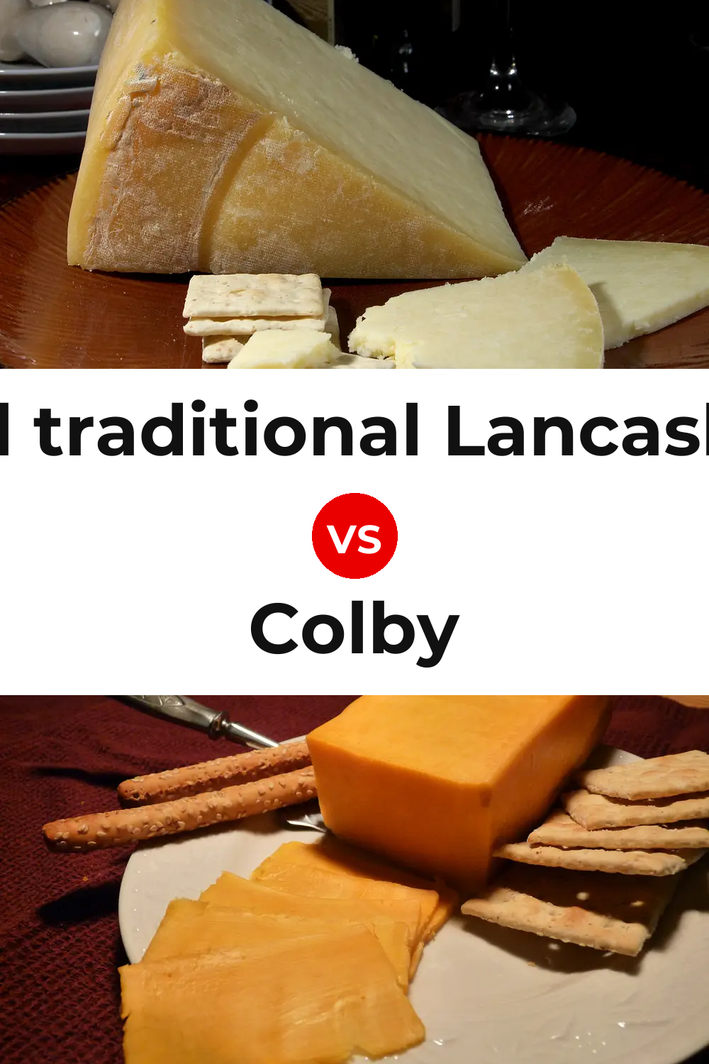 Beacon Fell traditional Lancashire cheese vs Colby Cheese Pinterest comparison